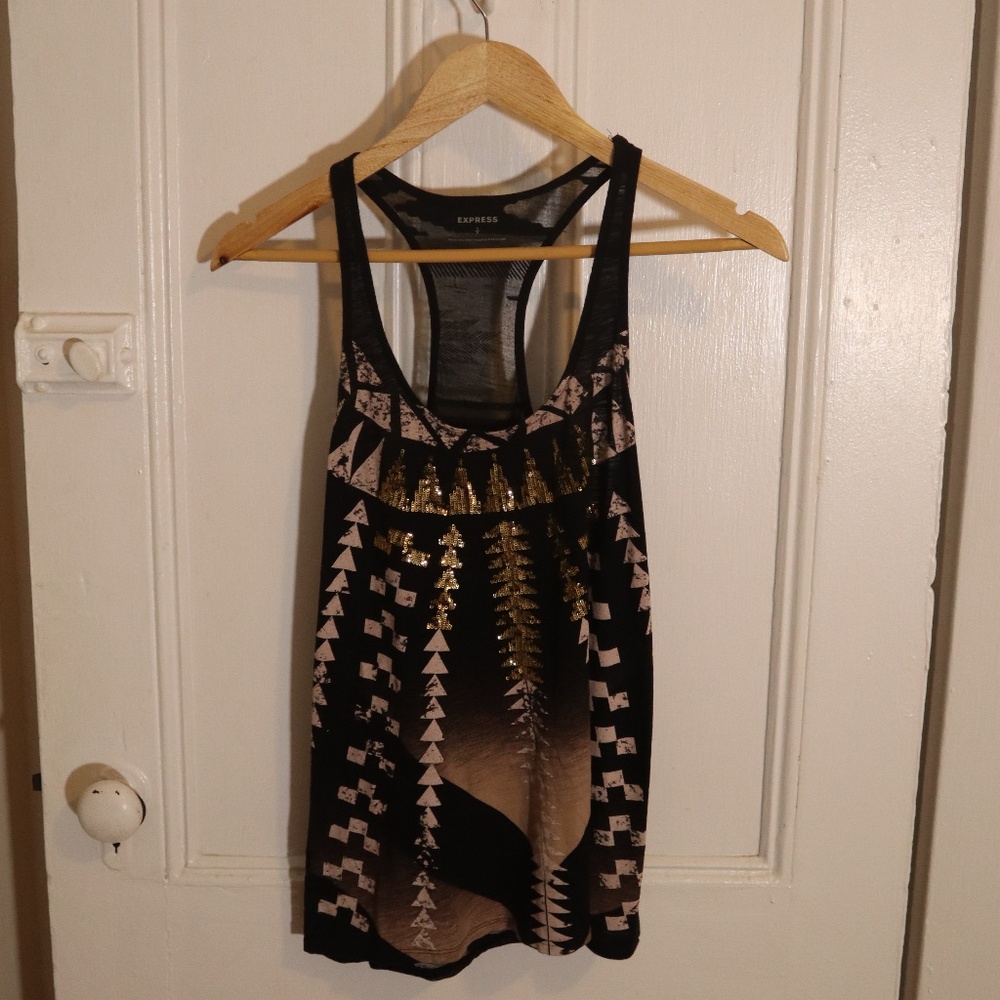 Express Black & Gold Party Tank!